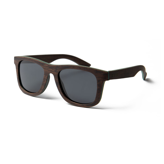 Gafas de sol OCEAN VENICE BEACH - De madera skate marrón con azul