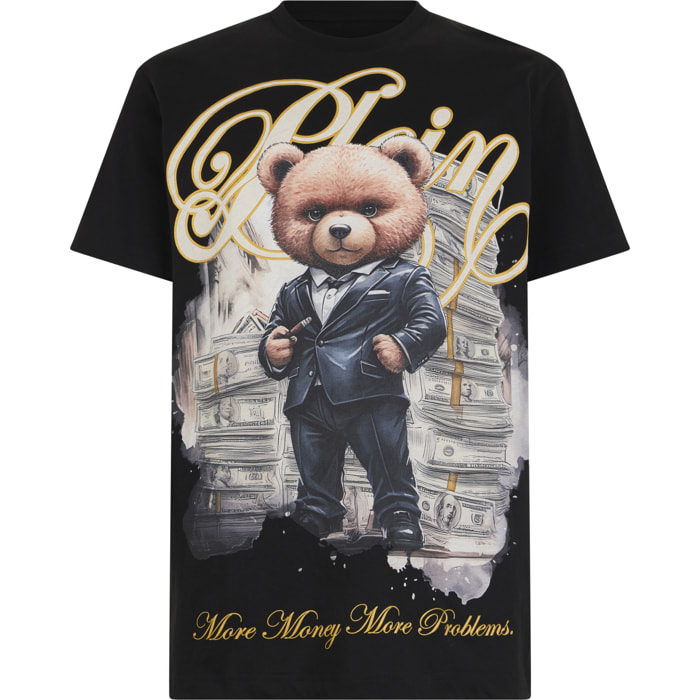 PHILIPP PLEIN Round Neck T-Shirt Teddy Tuxedo