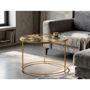 TAVOLO DA CAFFE' BUTTERFLIES CM Ø 60X40,5