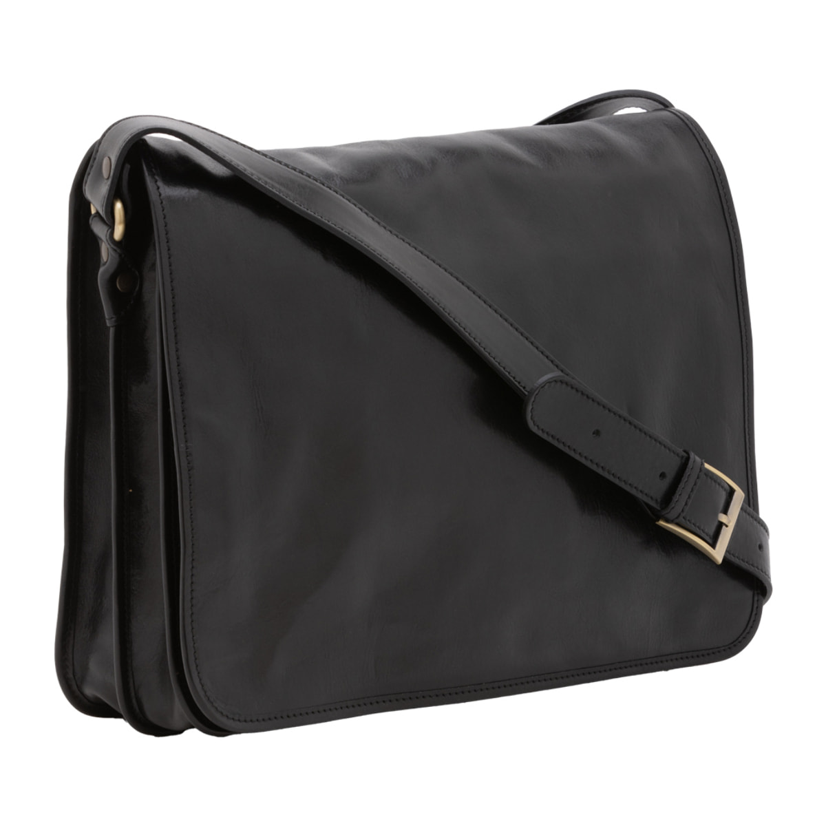 Borsa a tracolla  da uomo In Vera pelle Made in Italy 30x38x12 cm