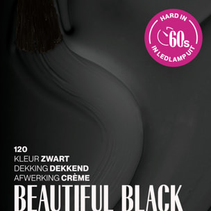 Vernis semi-permanent - 120 Beautiful Black - 15 ml