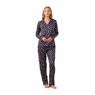 Pigiama donna in raso articolo fiocco. Noidinotte