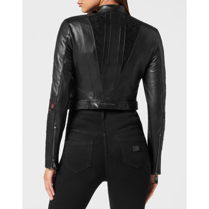 PHILIPP PLEIN Leather Biker