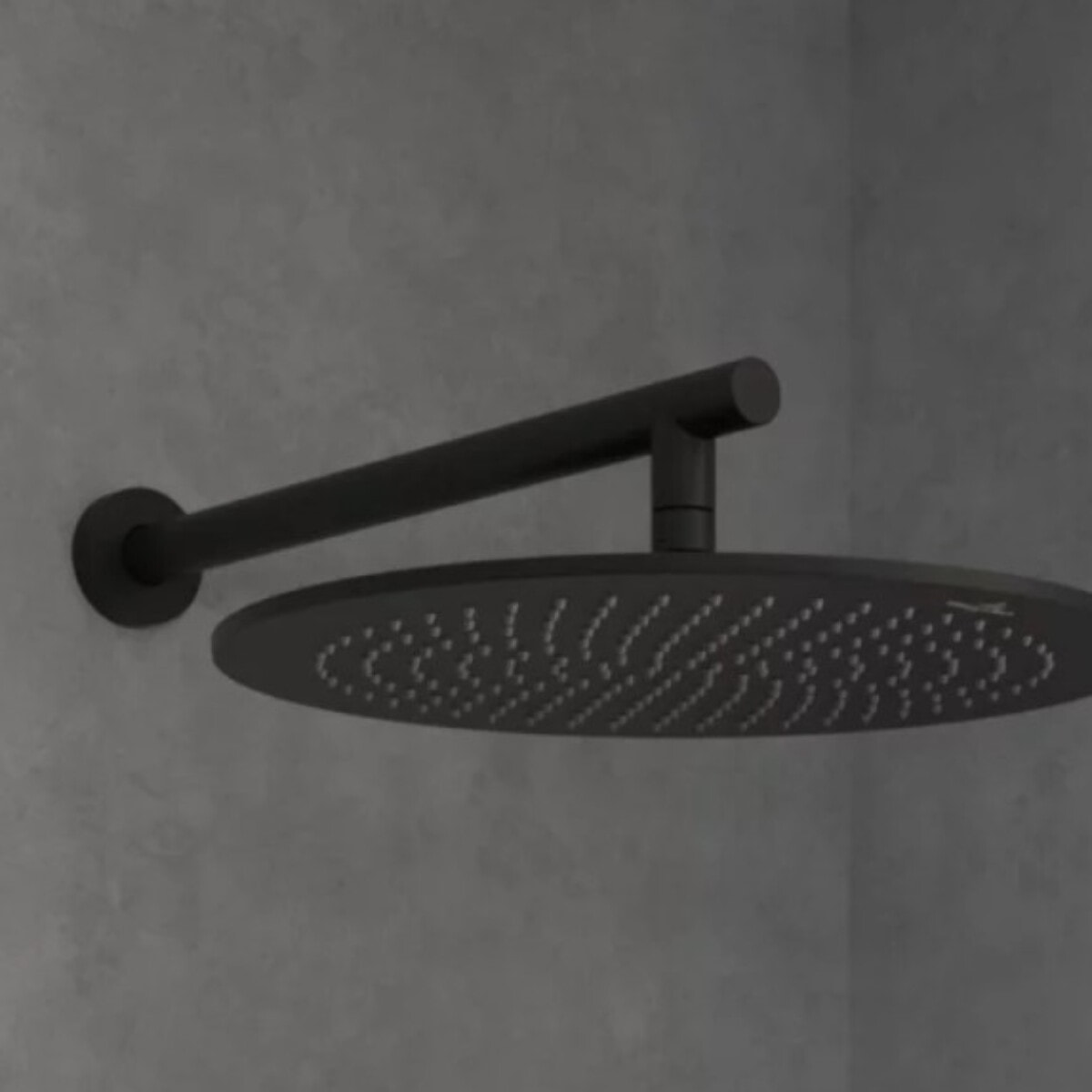 Douche de tête 350 Universal ronde Noir mat