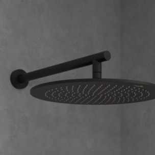 Douche de tête 350 Universal ronde Noir mat