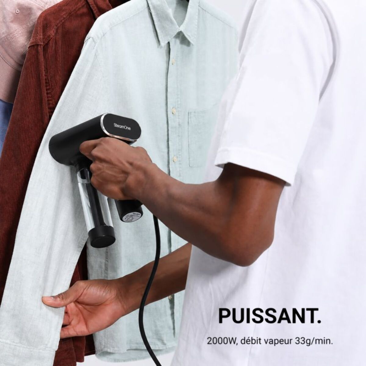 Défroisseur vapeur STEAMONE defroisseur Karl 2 + rase peluche RP10B