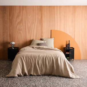 Table de chevet industrielle métal 1 porte (lot de 2) OHIO