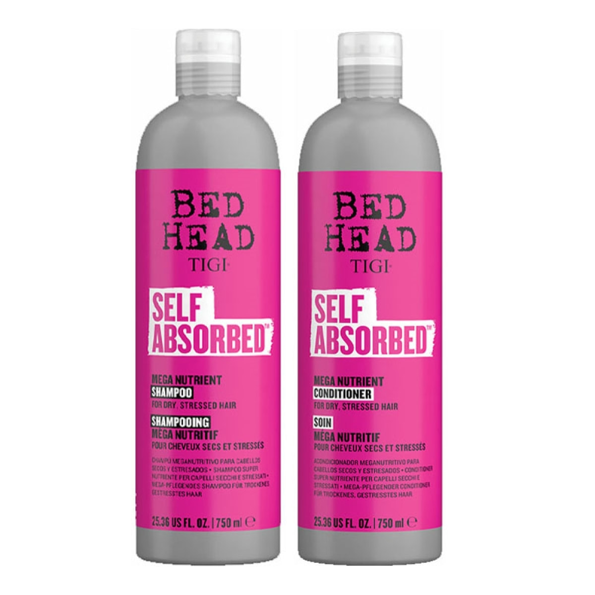 TIGI Kit Bed Head Self Absorbed Shampoo 750ml + Conditioner 750ml