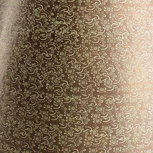 HONORE - Vase aluminium 40x70cm motifs arabesques fleuris vert vieilli