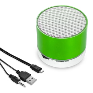 Altoparlante compatto Viancos Bluetooth 3.0 da 3W, con luce LED, vivavoce e radio FM.