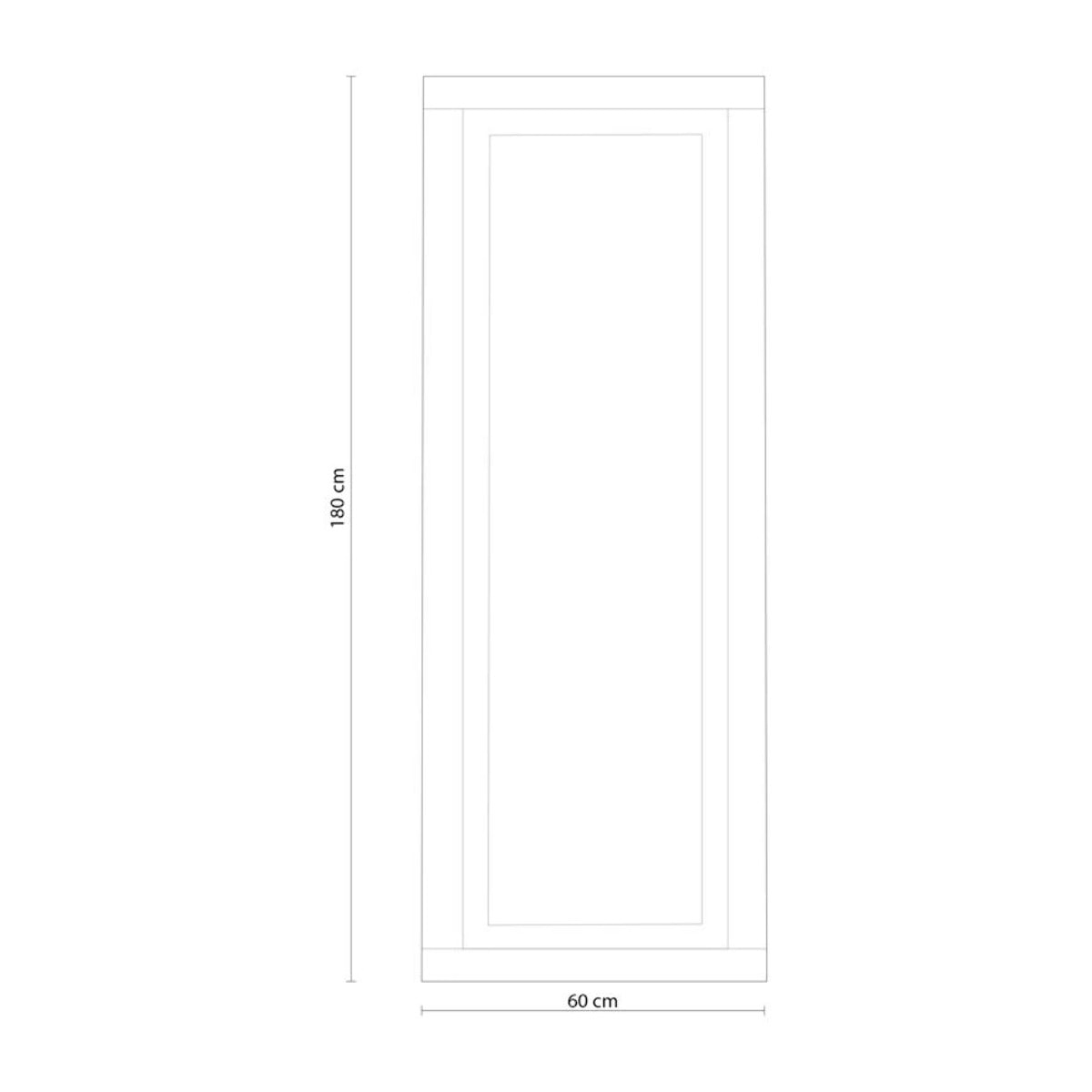 Espejo de pared Kira Andersen Pino - Gris