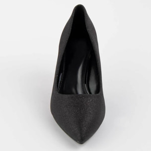 Zapato De Tacón - Negro - Altura: 8 Cm