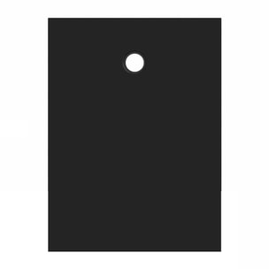 Receveur 120x90x2.6cm Extra-plat en Polybéton Noir Mat Effet Soft-touch - Redécoupable - NELSON