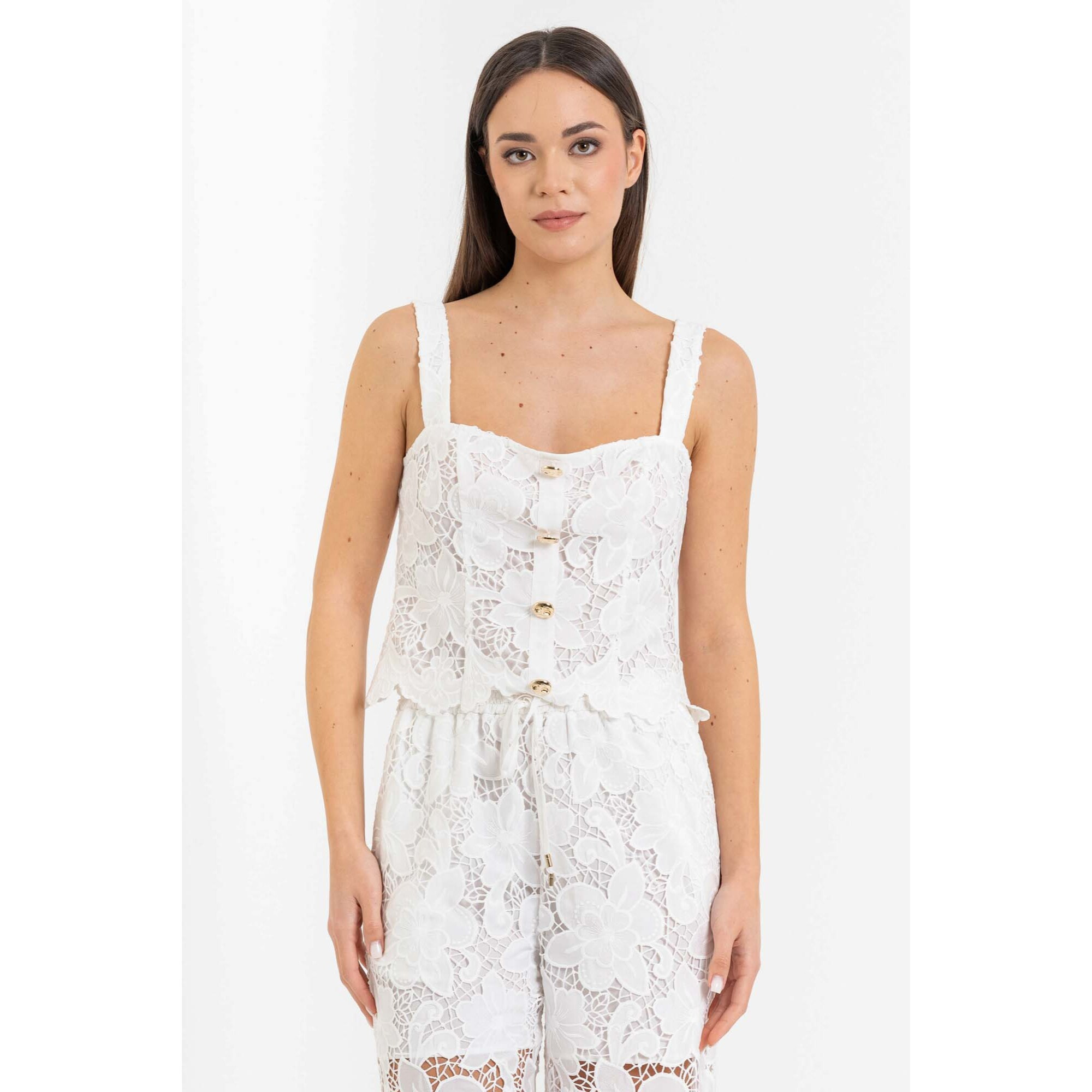Kocca - Top corsetto in pizzo Donna