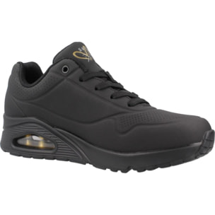 Sneakers De  Mujer Uno - Golden Heart Negro