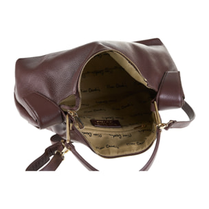 Borsa a spalla da donna Made in Italy - Modello Erisma Lux - 100% pelle - 39.0 x 23.0 x 12.0 cm