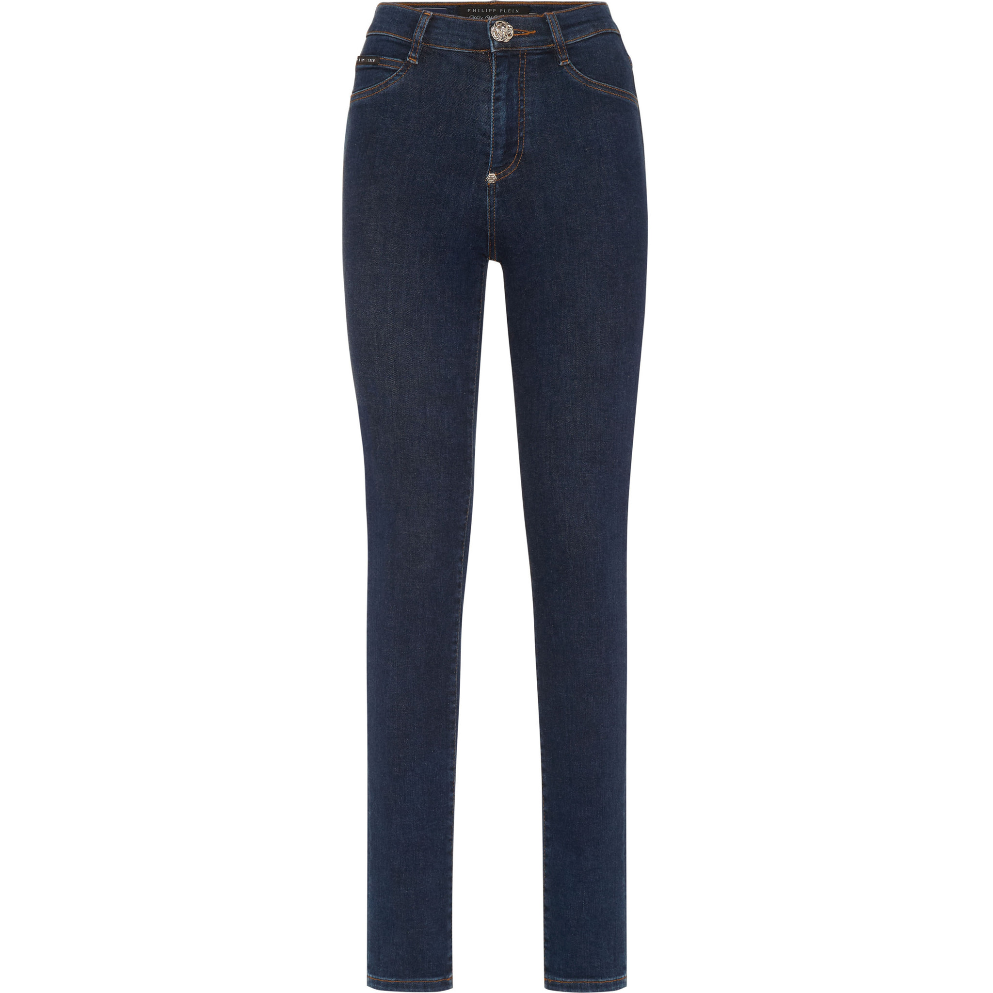PHILIPP PLEIN Jegging a vita alta HEXAGON