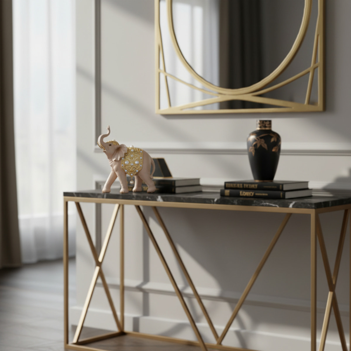 Elefante con gioielli perle - Pezzi 1 - BEIGE - Bianchi Dino SpA