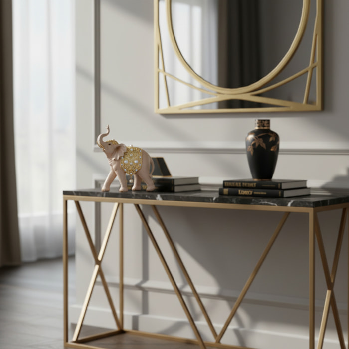 Elefante con gioielli perle - Pezzi 1 - BEIGE - Bianchi Dino SpA