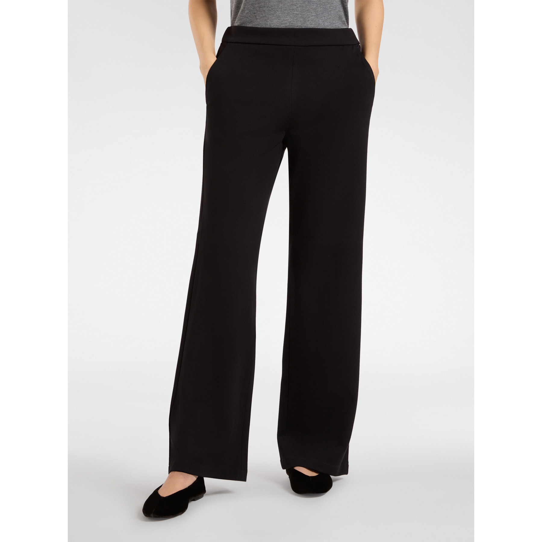 Elena Mirò - Pantaloni pull on in jersey - Nero