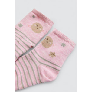 Confezione da 4 calzini per neonato stampati Universe