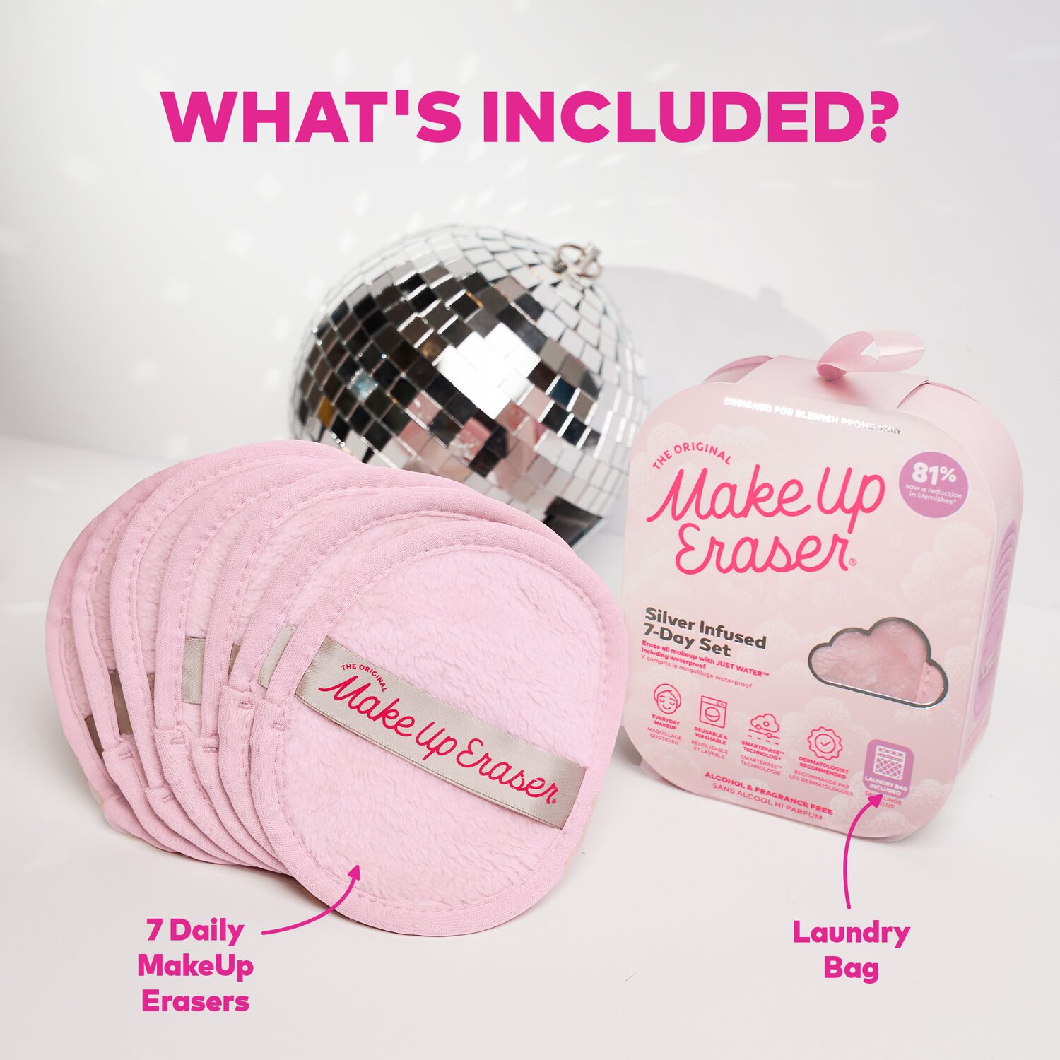 Silver Infused - 7-Day Set - Serviette Démaquillante Réutilisable x7