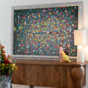 Tableau Frame marché aux fleurs flottant 150x100cm Kare Design