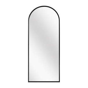 Espejo en arco Bloom aluminio negro 100x40x5 cm