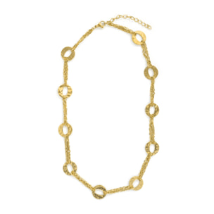 Collar acabado en oro amarillo de 18k