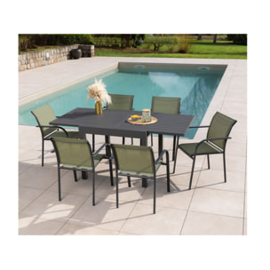 HONFLEUR BEZIERS - Ensemble table et chaises de jardin  - Vert sauge