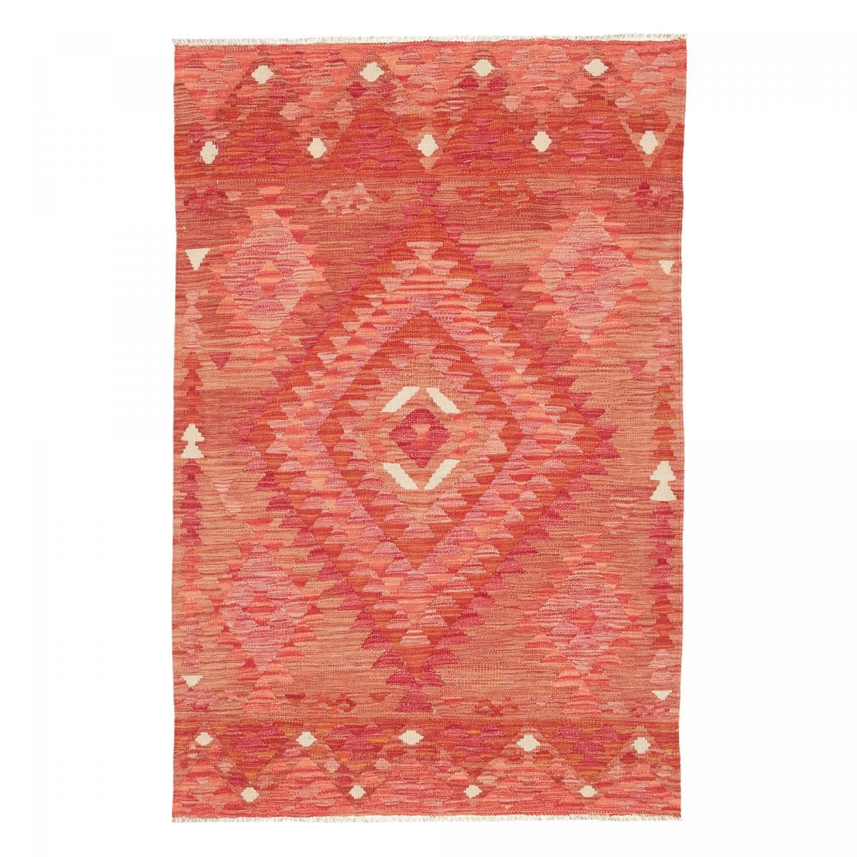 Tapis kilim géométrique, tissé plat en laine, USADE
