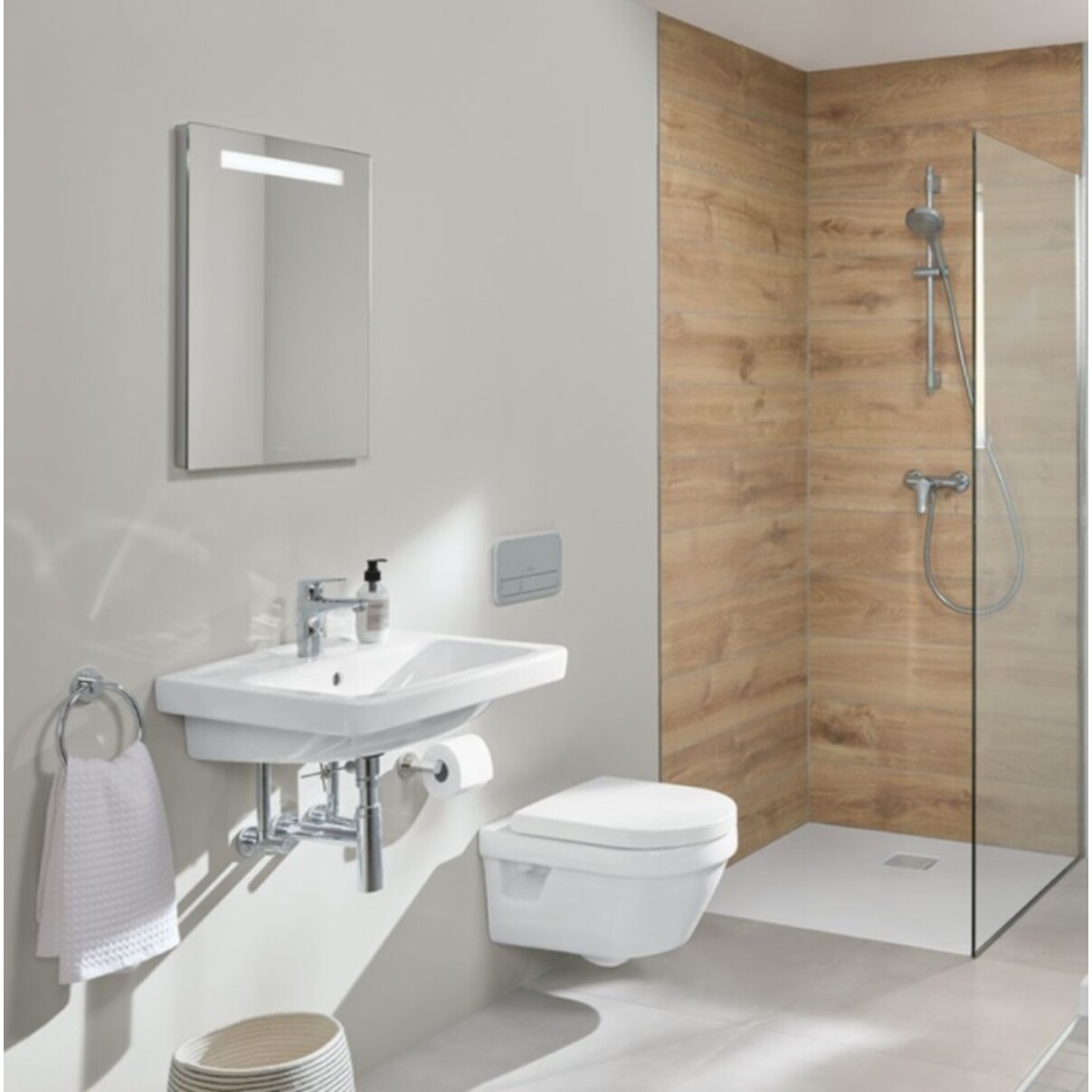 Pack WC suspendu sans bride Architectura 37 x 53 + abattant + plaque blanche + bâti  + Tabouret blanc