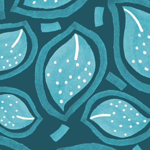 Papier peint turquoise éparse Intissé