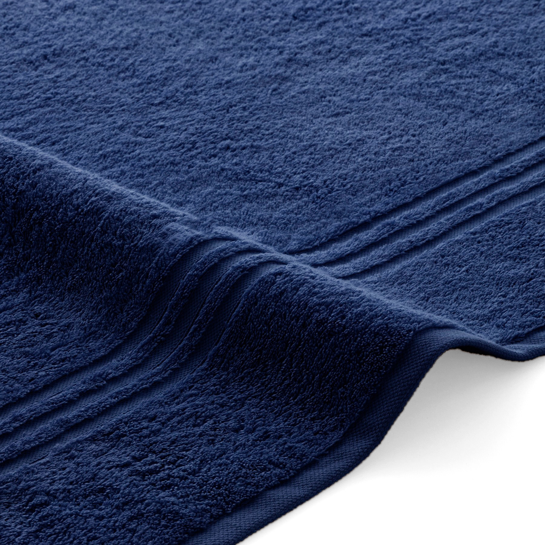 Set de serviettes éponge 100% Coton Éponge Peigné - 700 g/m2 MARINE