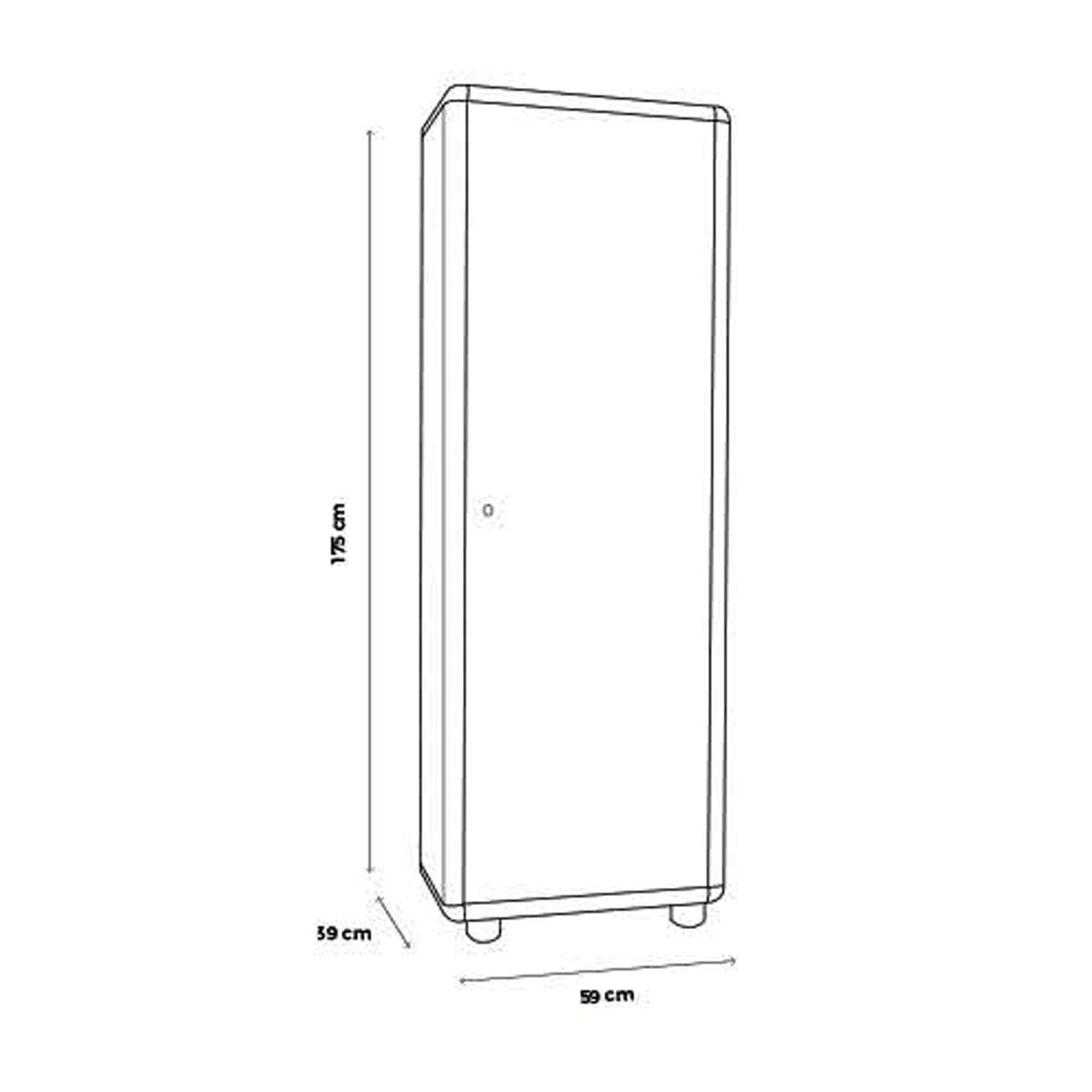 Easy - Mobile Spogliatoio Sporco/Pulito In Pvc 1 Anta Con Chiave