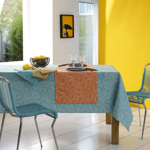 Chemin de table spirale - Orange