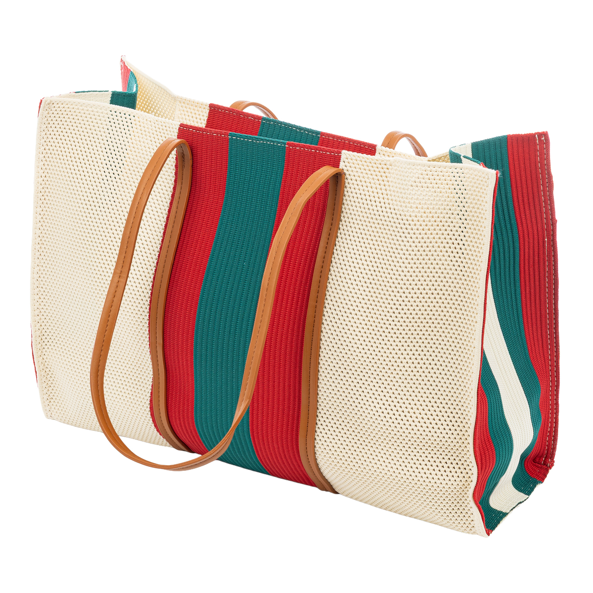 Borbore Bolso shopper Mujer. Fabricado en rafia sintética entrelazada.