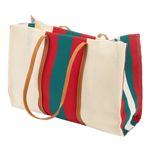 Borbore Bolso shopper Mujer. Fabricado en rafia sintética entrelazada.