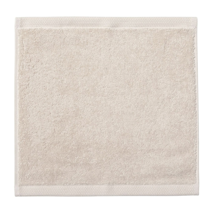 Carré visage uni en coton biologique, ESSENTIEL, Marron Gazelle