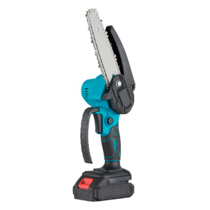 Motosierra con depósito de aceite y motor sin escobillas, 21V, hoja de 6 pulgadas, 8m/s y 15000mAh.