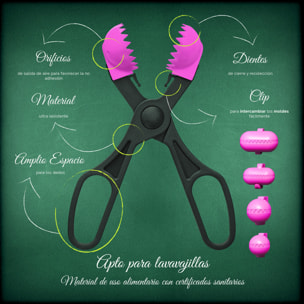 Pack utensilio multiusos con 4 moldes intercambiables color rosa+ 40 bandejas de conservación - La croquetera: patentado y fabricado en España