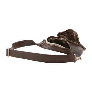 Marsupio  da uomo In Vera pelle Made in Italy 30x15x8,5 cm