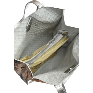 Borsa a tracolla Anna Luchini Argentato