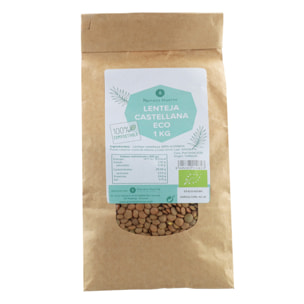 PLANETA HUERTO | Lenteja Castellana ECO - Legumbre Nutritiva y Versátil con Sabor Suave