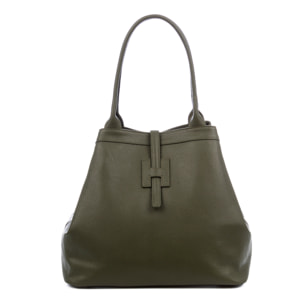 Aurigo borsa shopper donna in vera pelle Dollaro. Doppia posizione.