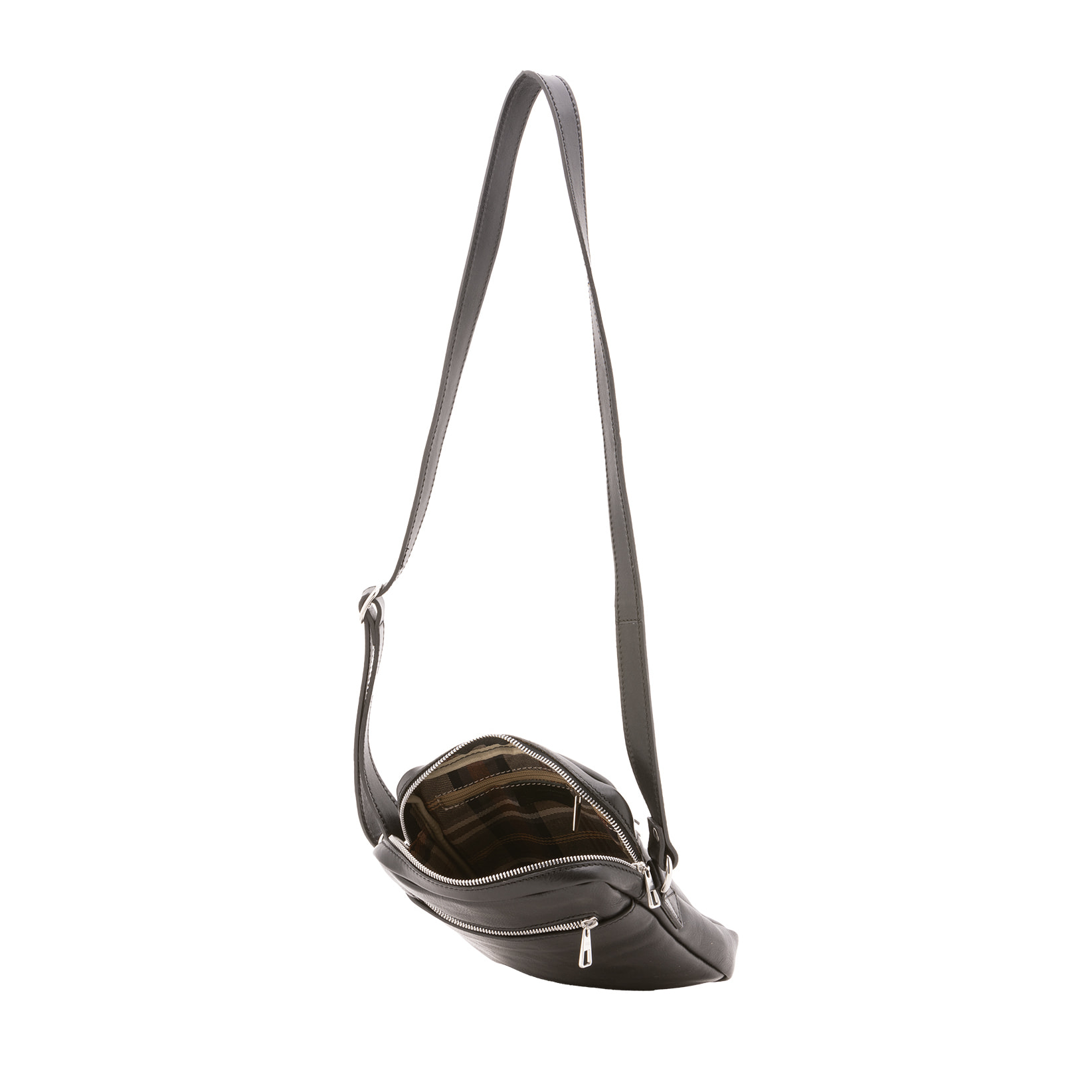 Borsa a tracolla  da uomo In Vera pelle Made in Italy 24x20x4 cm