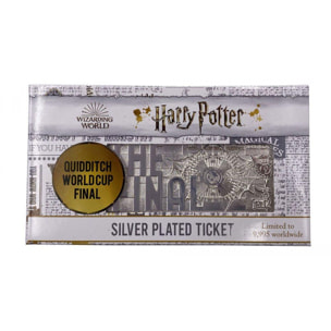 Harry Potter Replica Biglietto Coppa del Mondo di Quidditch Argento Esclusiva