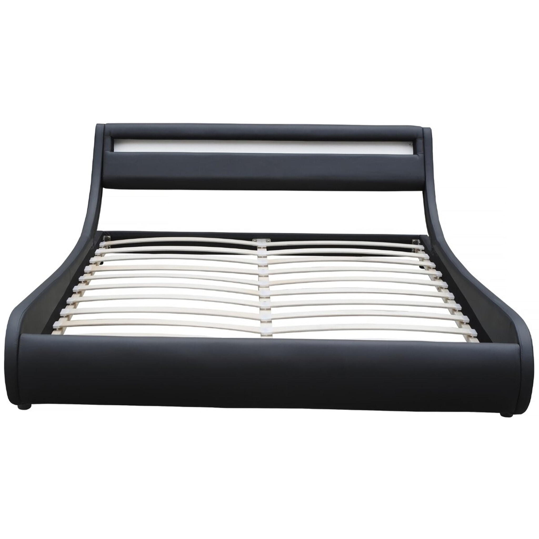 Lit LED "Natacha" - 160 x 200 cm - Noir