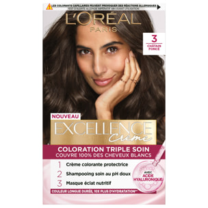 L'Oréal Paris Excellence Crème Coloration 3 Châtain Foncé