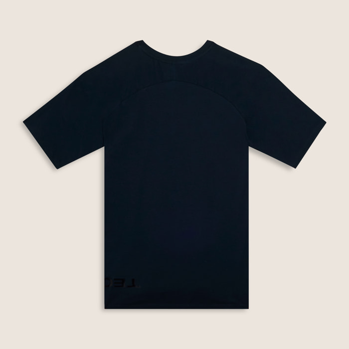 T-shirt slim con stampa lucida sul davanti